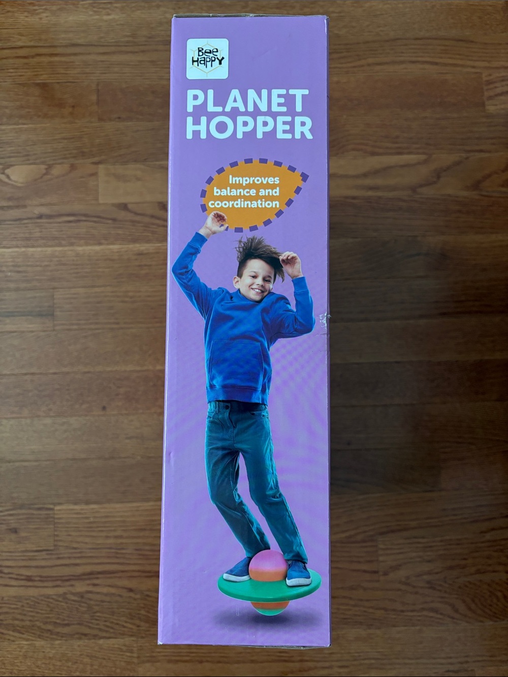 New in box- Planet Hopper Balance Trainer - Green with Pink & Orange Dome - Picture 4 of 6